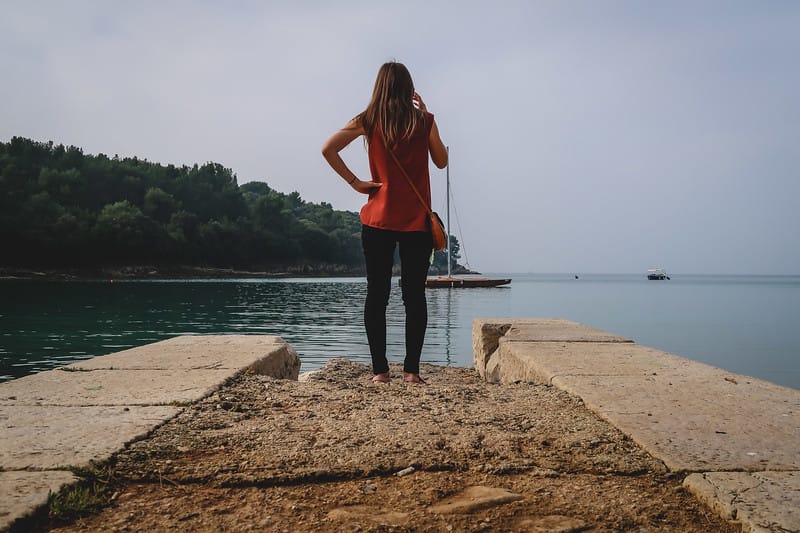 That Backpacker Audrey Bergner enjoying beaches and views in Pula during low season