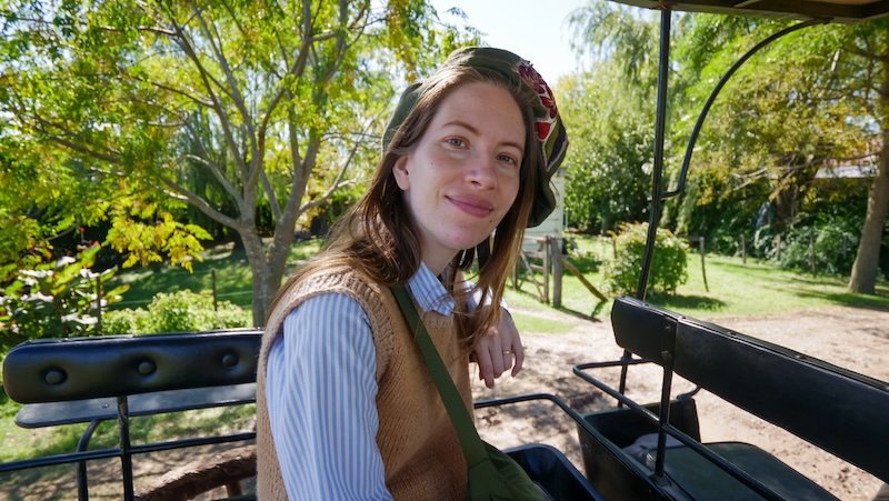 That Backpacker Audrey Bergner enjoying gaucho life in San Antonio de Areco, Argentina 