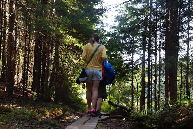 That Backpacker Audrey Bergner enjoying hiking trails in Finland 