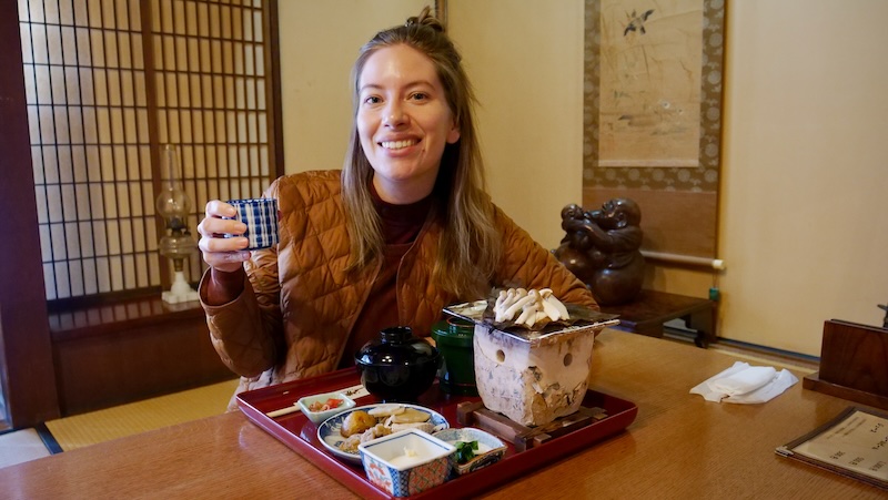 That Backpacker Audrey Bergner enjoying multi-course vegetable mountains in Takayama, Japan That Backpacker Audrey Bergner enjoying multi-course vegetable mountains in Takayama, Japan