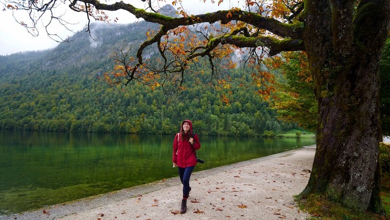 That Backpacker Audrey Bergner enjoying nature in Germany with camera in hand 
