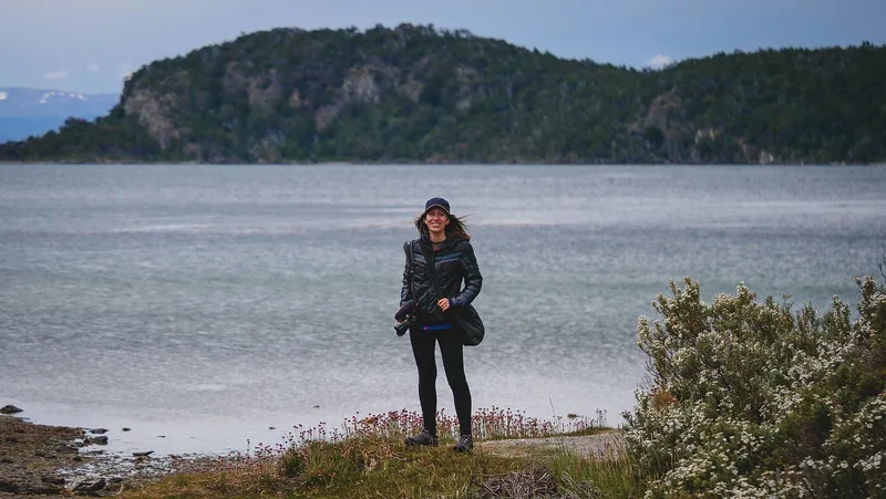That Backpacker Audrey Bergner hiking along the shores of the Beagle Channel in Tierra del Fuego National Park That Backpacker Audrey Bergner hiking along the shores of the Beagle Channel in Tierra del Fuego National Park