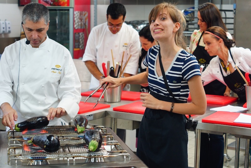 That Backpacker Audrey Bergner learning how to cook in Israel learning new skills on the road 