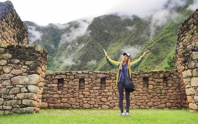 That Backpacker Audrey Bergner loving her Inca Trail experience trekking in Peru 