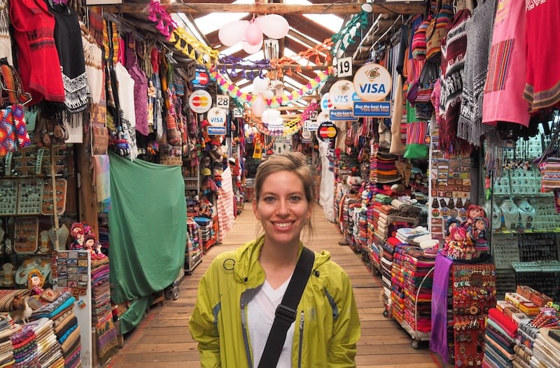 That Backpacker Audrey Bergner taking it easy in Cusco by visiting a local market 
