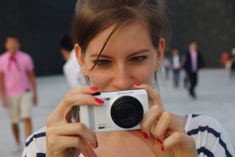 That Backpacker Audrey Bergner taking photos in South Korea 
