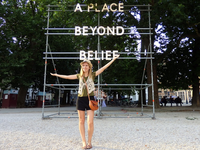 That Backpacker Audrey Bergner visiting a place beyond belief in Bruges, Belgium That Backpacker Audrey Bergner visiting a place beyond belief in Bruges, Belgium