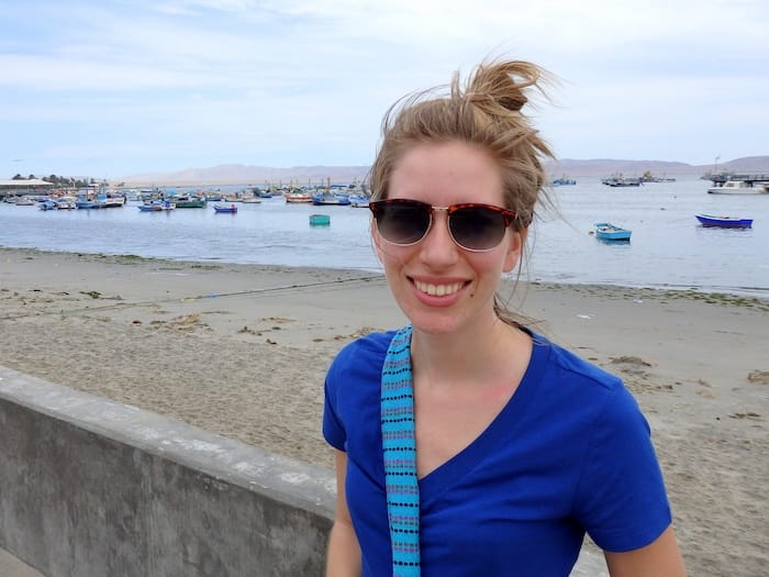 That Backpacker Audrey Bergner visiting Islas Ballestas on a day trip from Lima, Peru 