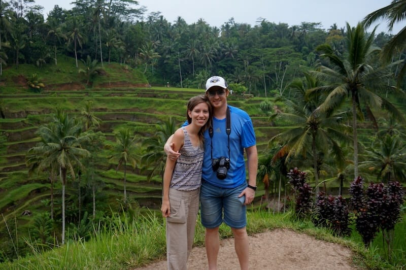 That Backpacker Audrey Bergner and Nomadic Samuel visiting Bali together in Indonesia 
