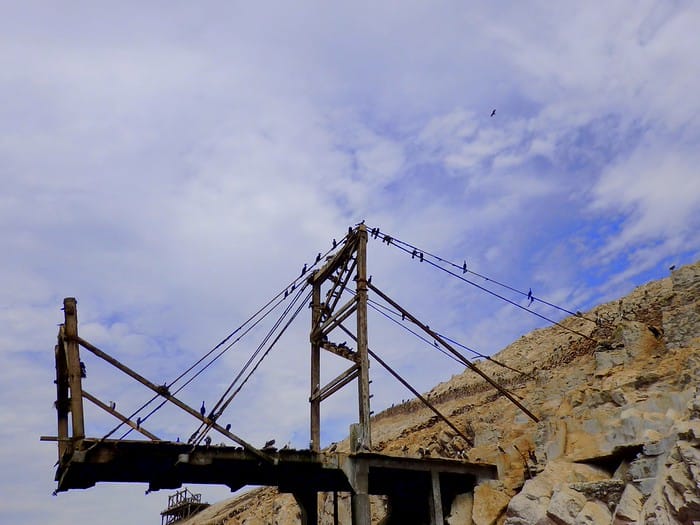 That wooden bridge covered with birds on Islas Ballestas, Peru