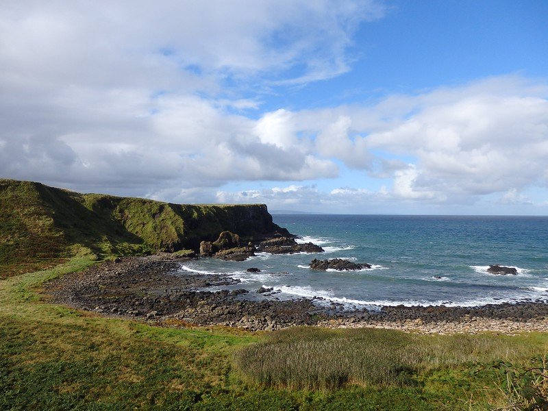 The bay by Giant's Causeway with its horse shoe shaped coastal shape creates some fascinating vantage points for landscape enthusiasts