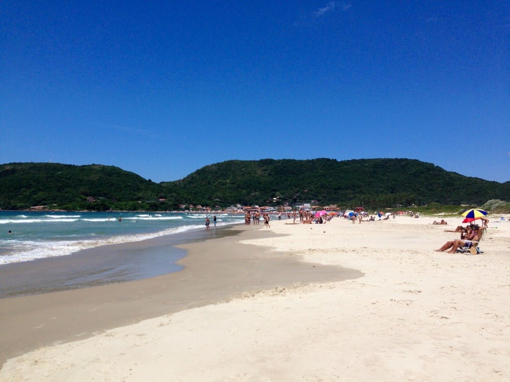 The beaches of Florianópolis, Brazil with plenty of sand and not too overcrowded 