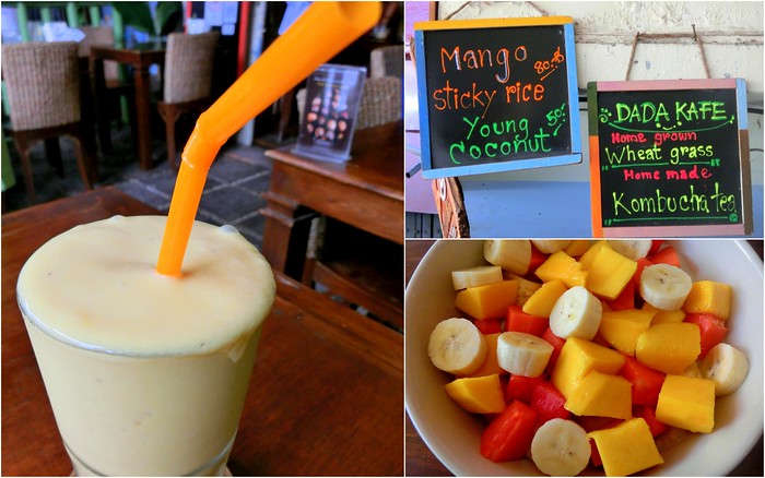 The Best Vegetarian Friendly Restaurants in Chiang Mai, Thailand Energy Me fruit shake at Dada Kafe in Chiang Mai, Thailand.