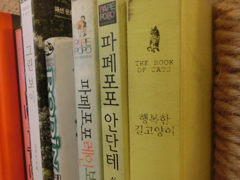 The Book Of Cats at the Korean Cat Cafe in Hongdae, Seoul, South Korea The Book Of Cats at the Korean Cat Cafe in Hongdae, Seoul, South Korea