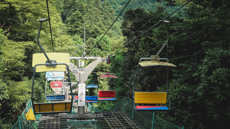 The chair lifts that take you and down Takaosan are a comfortable and scenic way to save your legs for the actual hikes at the top of the mountain
