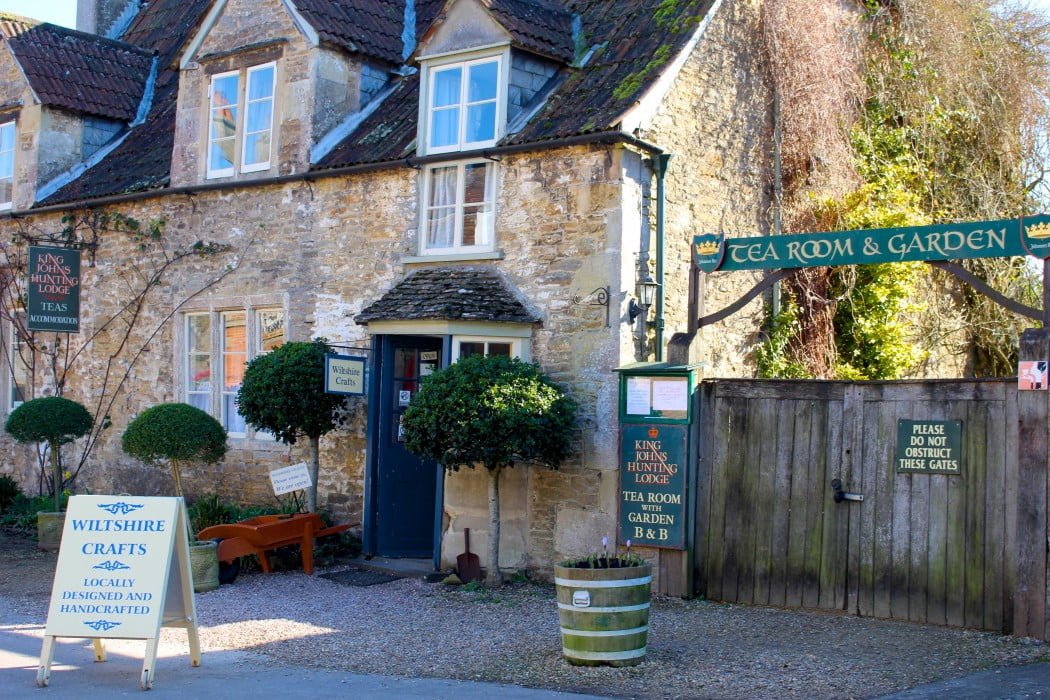 The charming village of Lacock with a tea room and garden as part of its appeal as a day trip from London