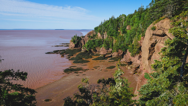 The Hopewell Rocks were another stop on our New Brunswick road trip with its distinct geological features 