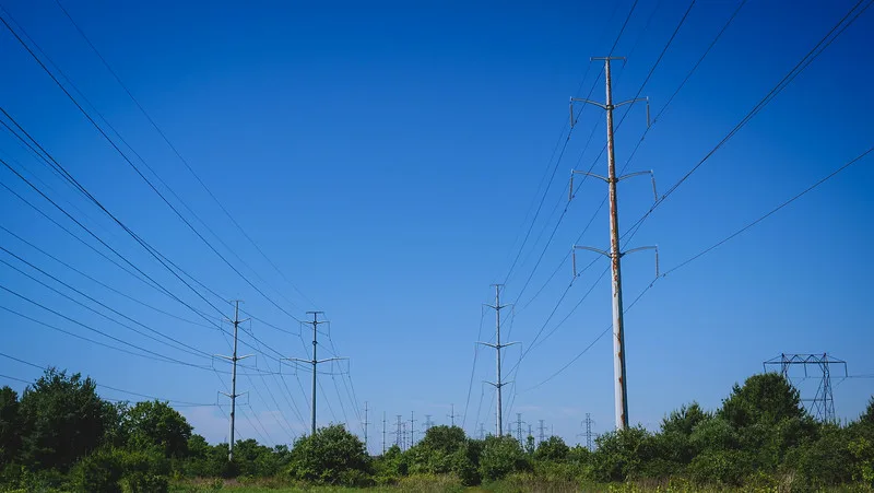 The hydro corridor in Rouge National Urban Park, Toronto The hydro corridor in Rouge National Urban Park, Toronto