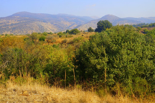 The Jesus Trail rugged scenery and natural beauty nearby Nazareth, Israel 