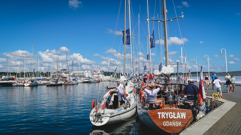 The marina in Sopot has a nice boardwalk to walk along with plenty of boats docked and available for hire 