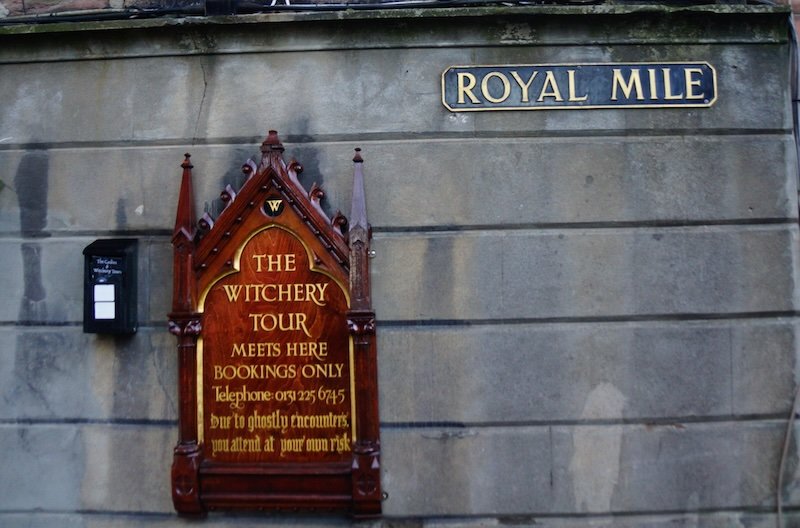 The Royal Mile Witchery tour in Edinburgh, Scotland 