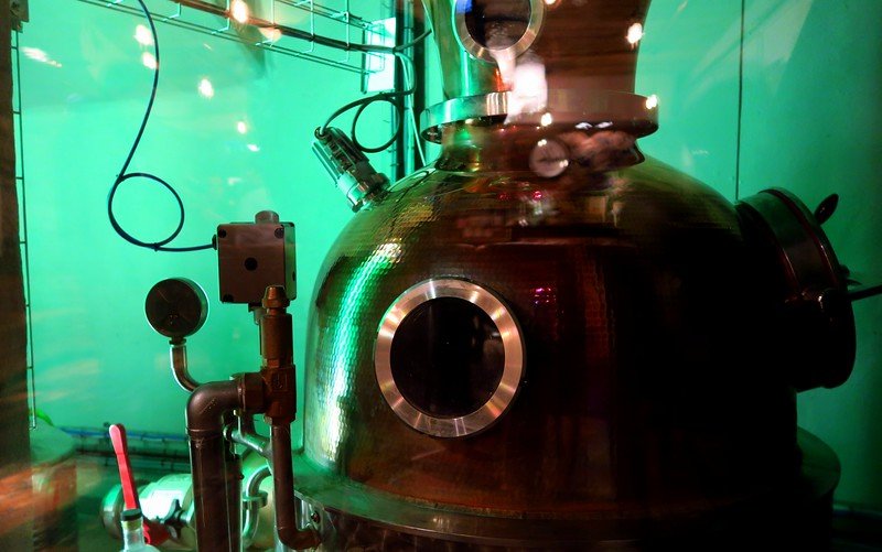 This is Flora, one of the stills inside the Edinburgh Gin Distillery. The other is called Caledonia. We learned a lot on our gin tour.