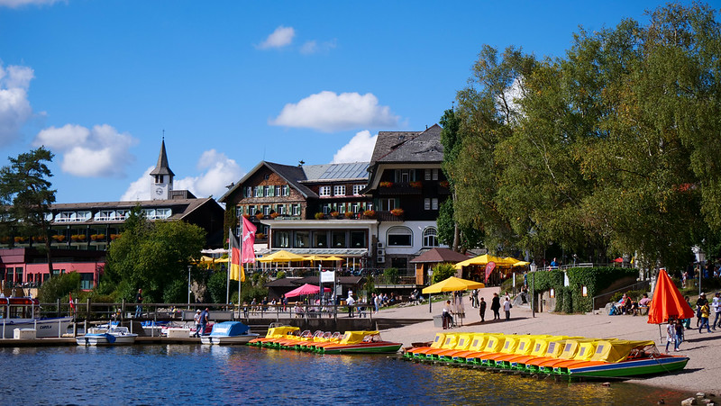 Titisee is one of the villages we visited on our Black Forest road trip where water sports reign supreme for tourists and visitors 
