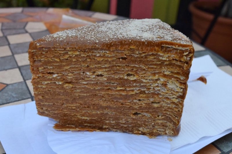 Torta de Mil Hojas from Pastelería Angélica is the cake with so many layers in Santiago, Chile 