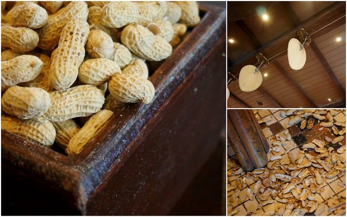 Tossing peanut shells on the floor at the Raffles Hotel bar is a tradtion you must partake in when having a Singapore Sling 