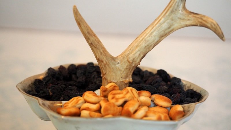 Traditional Kyrgyz snacks prepared and on offer in Kyrgyzstan 