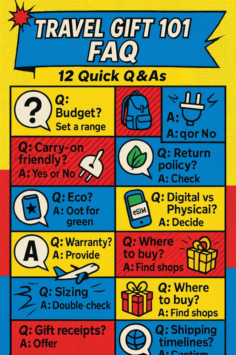 Travel Gift 101 FAQ quick quest and answer Travel Gift 101 FAQ quick quest and answer