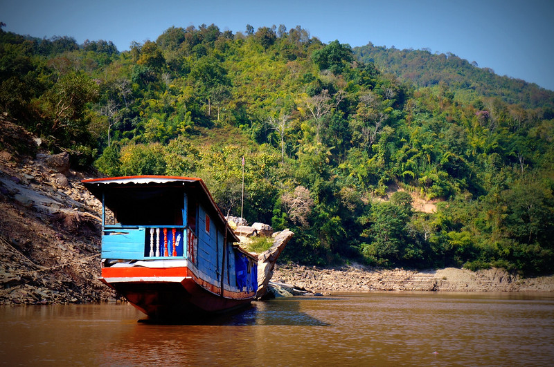 Travelling down the Mekong Delta in Laos is an adventure but not one of the most comfortable things we did whilst in SE Asia 