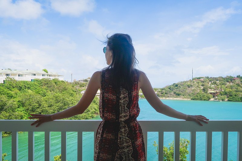 Views from waterfront suites at Verandah Resort and Spa in Antigua with That Backpacker Audrey Bergner taking it all in Views from waterfront suites at Verandah Resort and Spa in Antigua with That Backpacker Audrey Bergner taking it all in