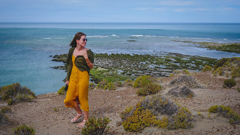 Views of Punta Delgada being enjoyed by an impressed Audrey Bergner aka That Backpacker
