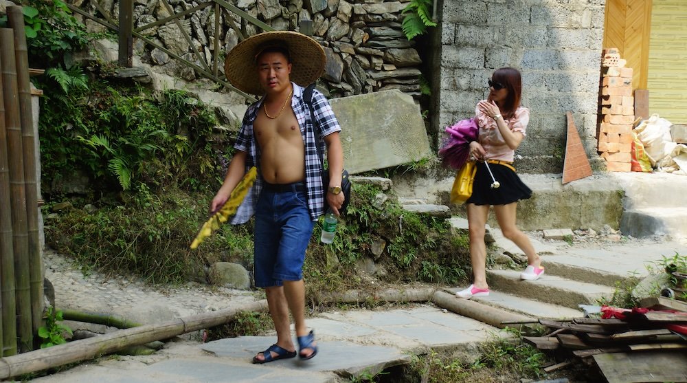 Visiting China in the summer with shorts, t-shirts and skirts are normal attire 