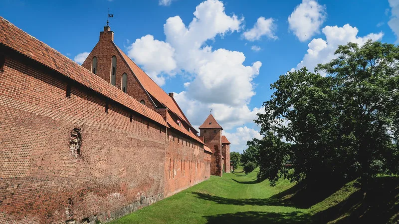 Visiting Malbork Castle from Gdansk outside wall views in Poland