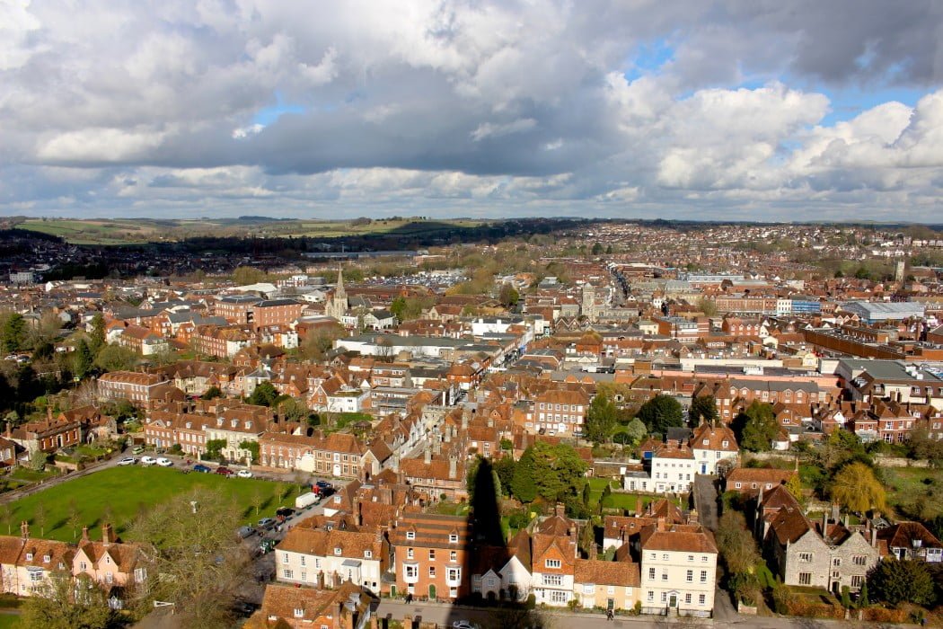 Visiting Salisbury on a day trip from London with incredible vantage point views of the city