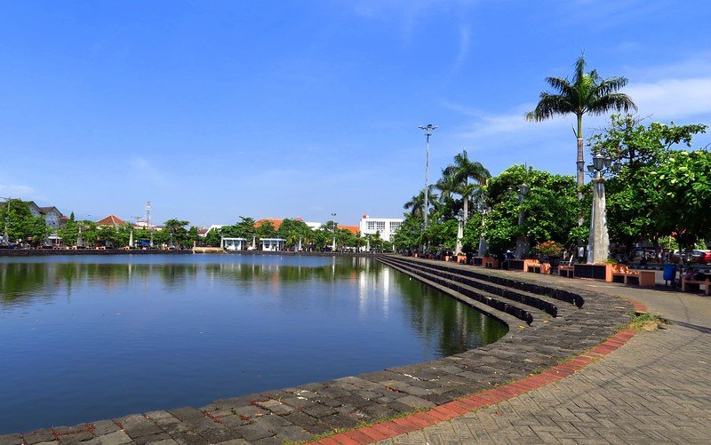 Visiting the Old Dutch Quarter, also known as Little Netherlands, in Semarang, Indonesia. 