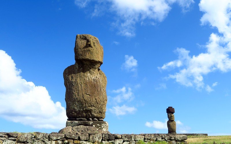 Visiting the ruins in the Tahai Ceremonial Complex was a highlight from out trip to Easter Island aka Rapa Nui in Chile 
