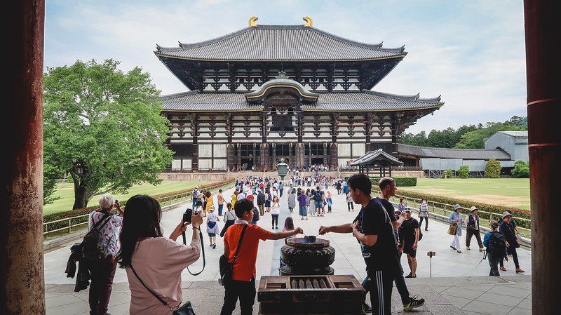 Visiting Todaiji Temple was at one point the largest wooden structure in the world and is impressive today as an incredible tourist landmark in Nara, Japan Visiting Todaiji Temple was at one point the largest wooden structure in the world and is impressive today as an incredible tourist landmark in Nara, Japan