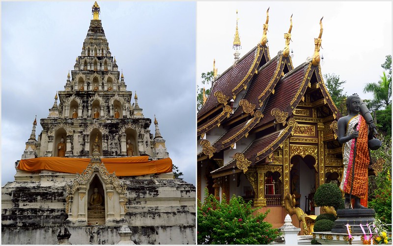 Visiting Wat Chedi Liam in Chiang Mai with views of the exterior temple and design