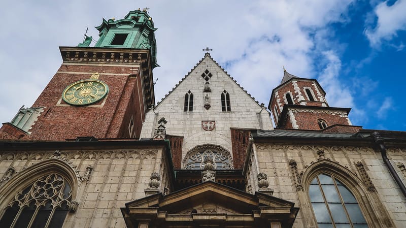 Visiting Wawel Castle in Krakow in Poland distinct view Visiting Wawel Castle in Krakow in Poland distinct view