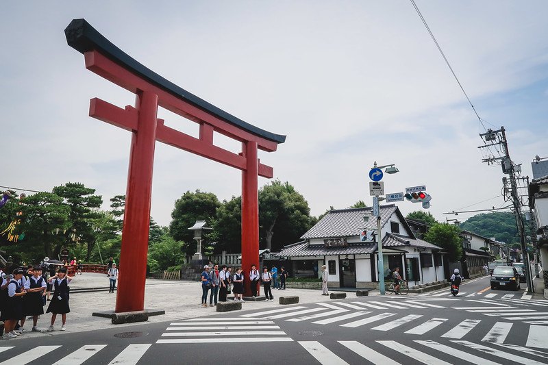 Walking around on our Kamakura day trip and seeing impressive gates along the way in Japan Walking around on our Kamakura day trip and seeing impressive gates along the way in Japan