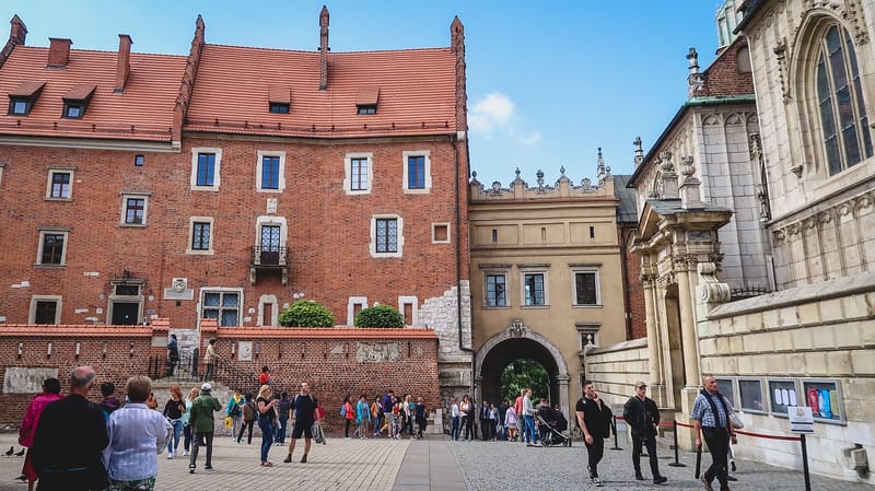 Wawel Castle is one of the most popular attractions in Krakow with many tourists visiting in Poland Wawel Castle is one of the most popular attractions in Krakow with many tourists visiting in Poland