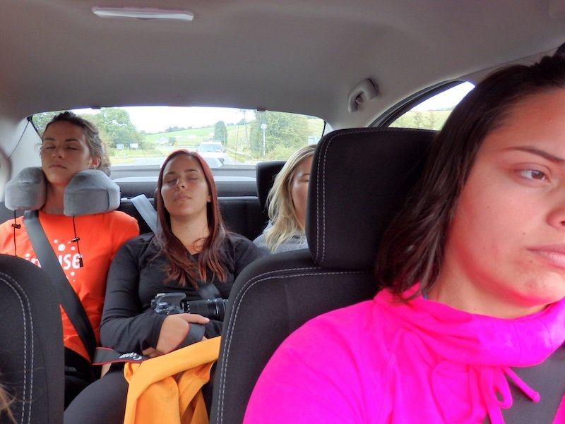 We got tired on our girls road trip to Ireland the honest feeling on some days of driving 