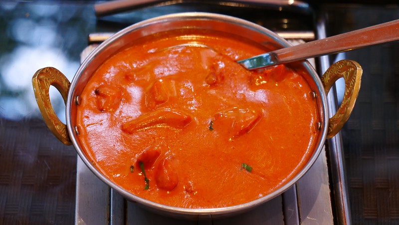 We had Indian food at Tandoori in Düsseldorf including this rich buttery curry that was spicy and super savoury in Germany