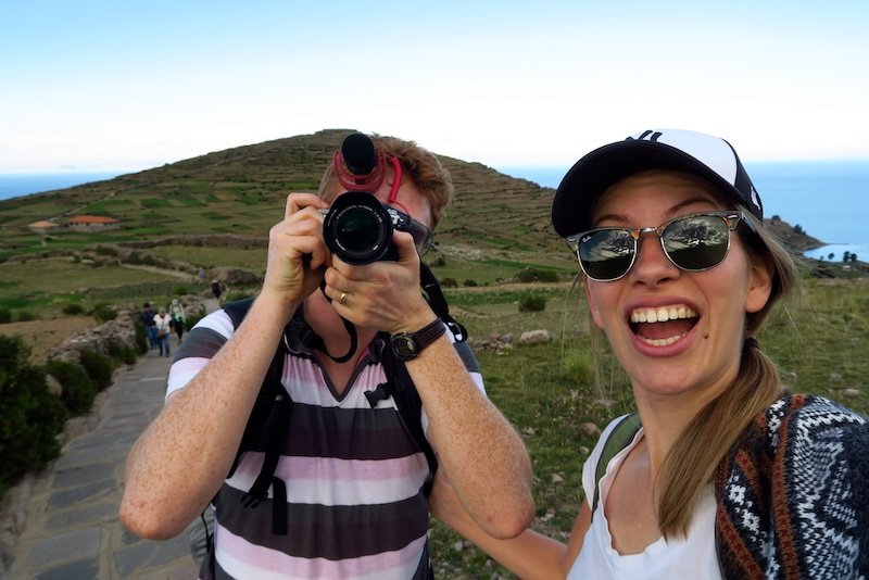 We made sure to pack our camera gear for our Lake Titicaca trip with Nomadic Samuel and Audrey Bergner That Backpacker 