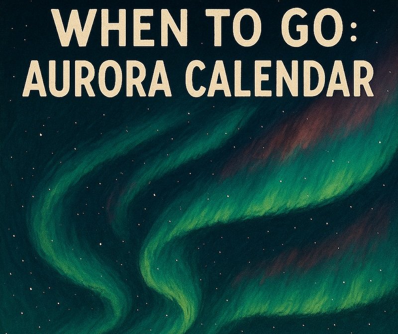 When to go lights in Northern Europe in Aurora Calendar 