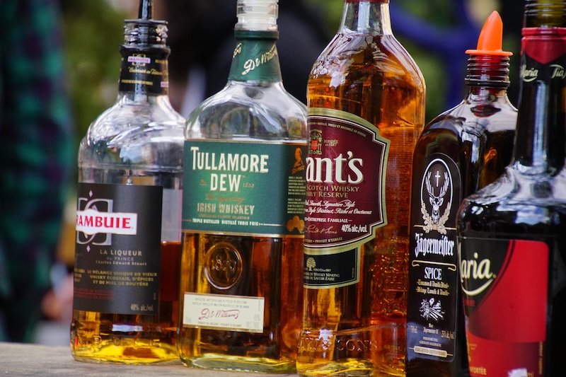 Whiskey served as a warming drink at the Toronto Christmas Market 